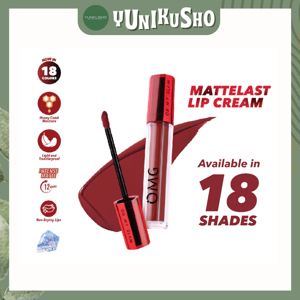 OMG OH MY GLAM Lip Mattelast Cream - Lip Cream Lip Matte Tahan Lama