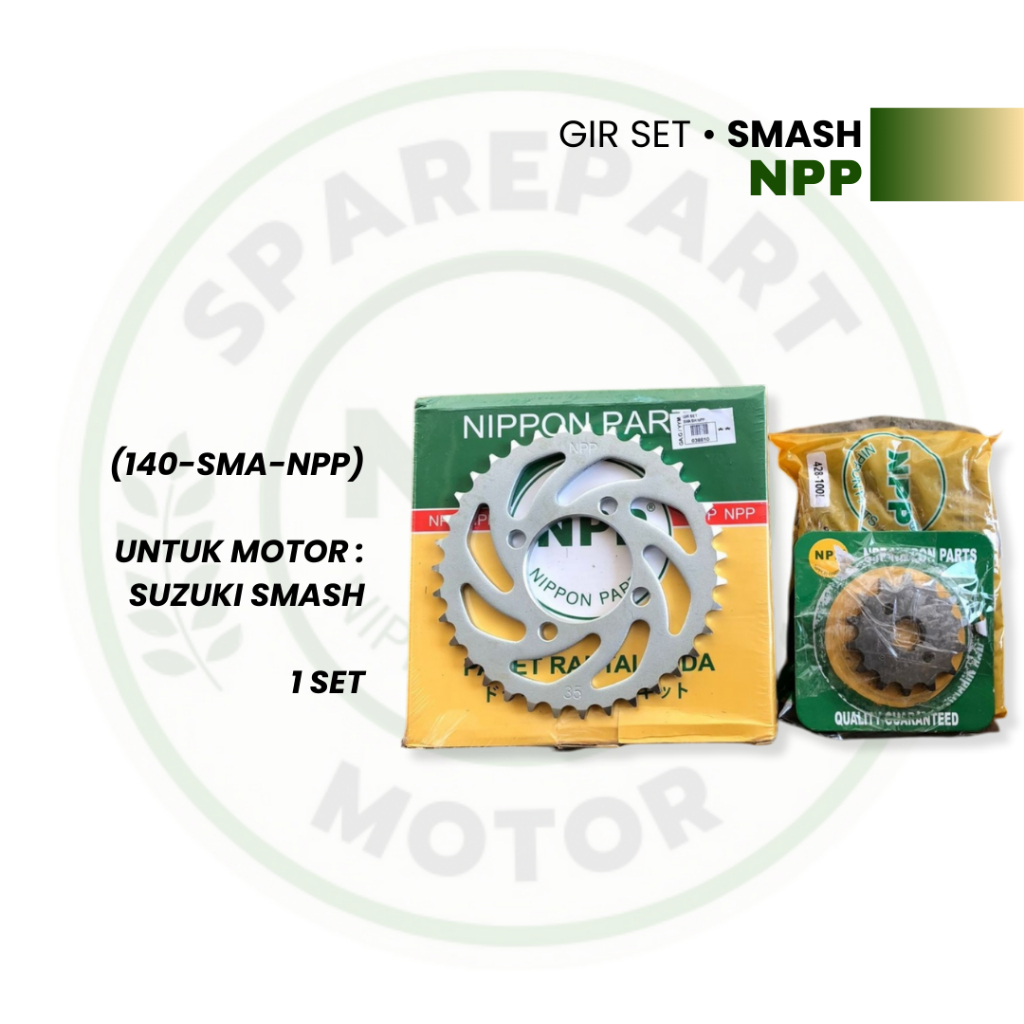 Gear Gir Set Smash || Set Rantai Motor Gir Gear Ger Set Suzuki Smash Merk NPP