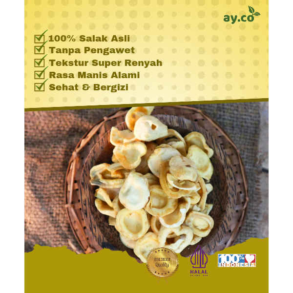 

Kriuk-Kriuk Keripik Buah Salak PREMIUM 100g