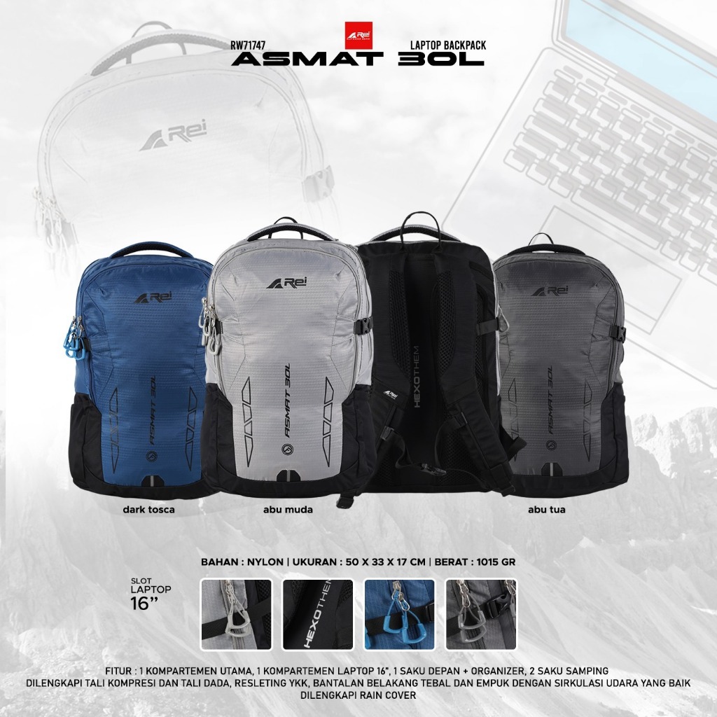 Ransel Asmat 30 Liter Daypack Arei Outdoorgear