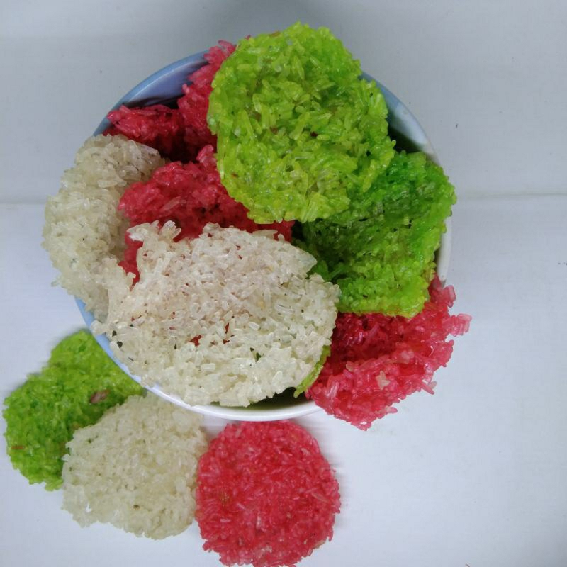 

rengginang atau krupuk rengginang mentah I rasa Original,rasa manis,warna warni,ketan merah I Berat 250g,500g,1kg I