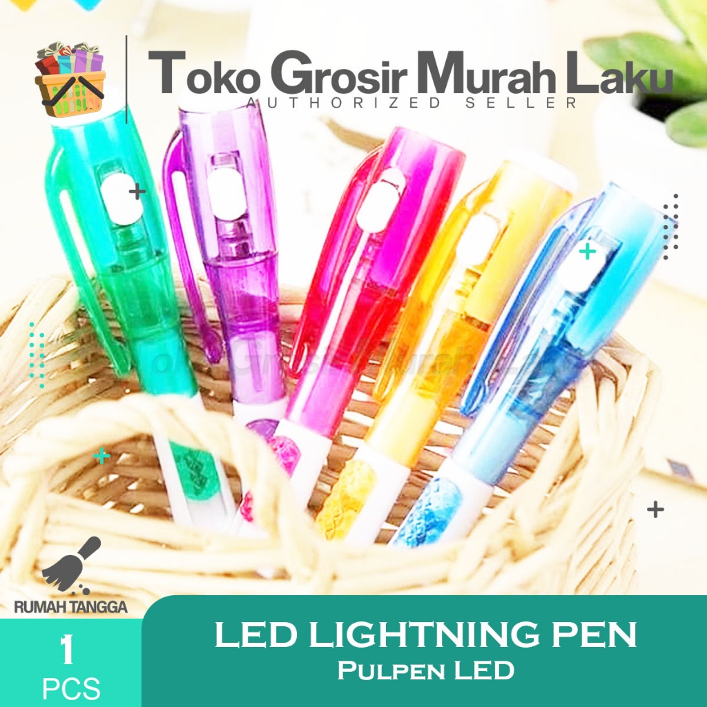 

PULPEN LED / PENA LED LAMPU SENTER/ PENA PROMOSI SOUVENIR MURAH