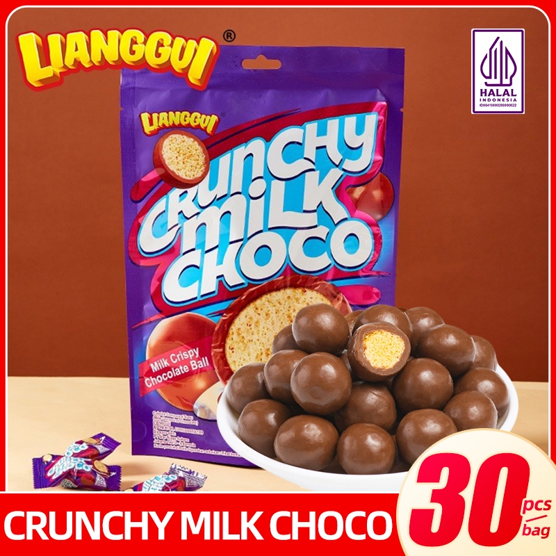 

[HALAL] Lianggui Crunchy Milk Choco Coklat Yang Crunchy Dengan Rasa Susu Cocok Untuk Cemilan Anak Anak Dan Keluarga Coklat Viral Laku keras