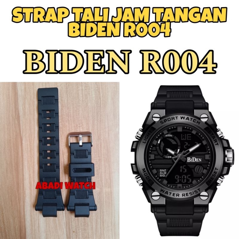 Strap tali jam tangan untuk Jam Tangan Biden R004 BidenR004 Biden-R004 berkualitas
