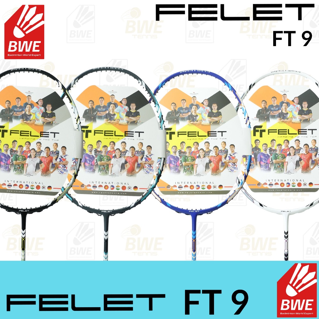 FELET FT9 31LBS FT 9 - RAKET BADMINTON BULU TANGKIS 100% Original