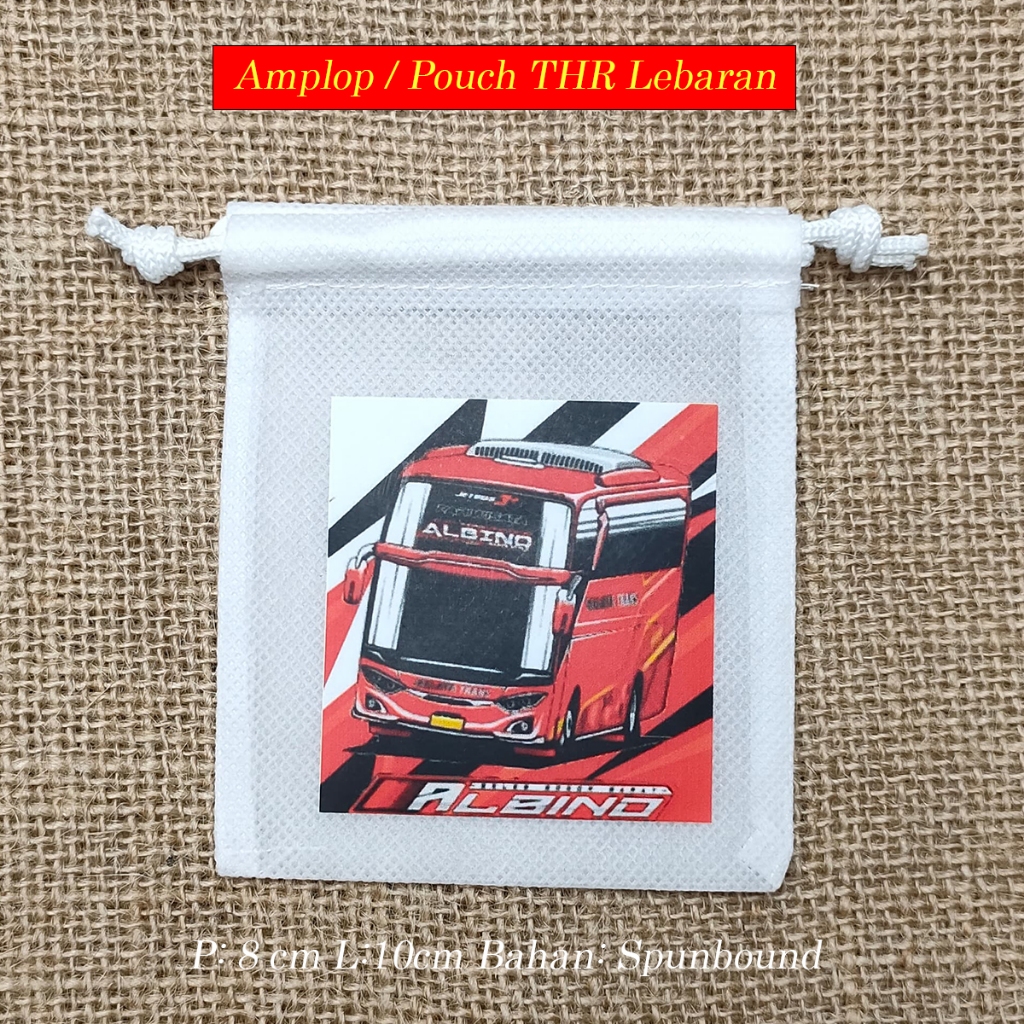 

Amplop Lebaran Unik dan Lucu Telolet Basuri Series - Pouch Serut Murah Albino