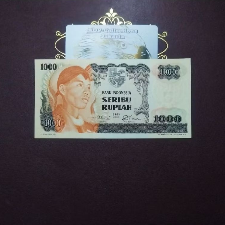 Uang kuno 1000 sudirman 1968