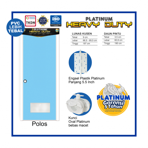 Pintu PVC Platinum Heavy Duty