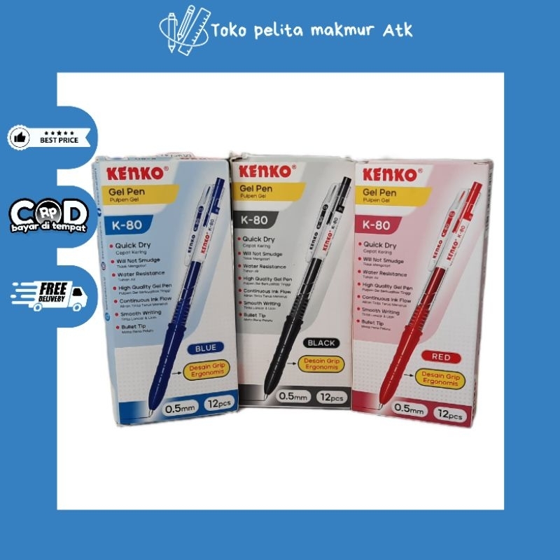 

BOLPOIN KENKO GEL PEN 0.5mm K-80