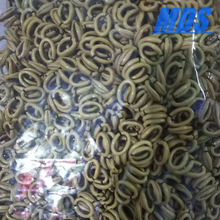 manik mote rantai kayu oval uk 1,3cm 1pon