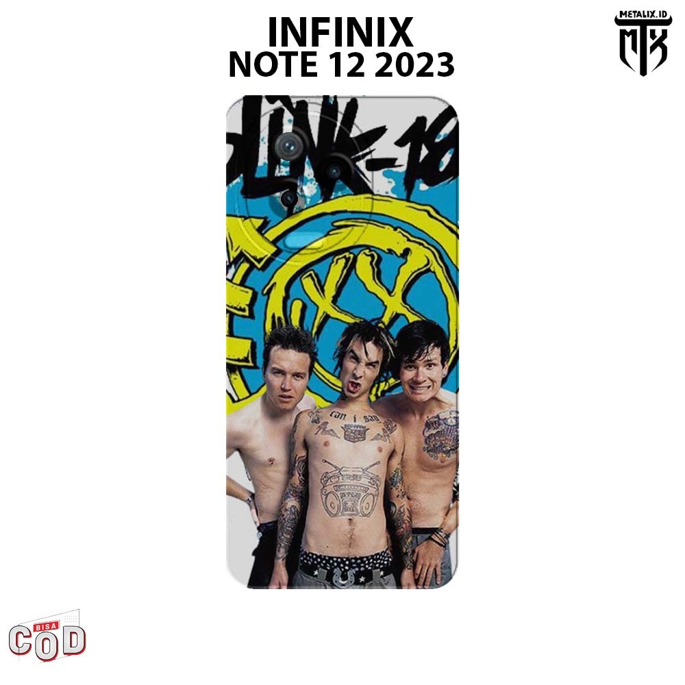 Casing INFINIX NOTE 12 2023 - Case INFINIX NOTE 12 2023 BAND BLINK 182 SOFTCASE PROCAMERA CASE HANDP
