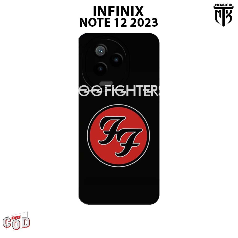 Casing INFINIX NOTE 12 2023 - Case INFINIX NOTE 12 2023 BAND FOO FIGHTERS SOFTCASE PROCAMERA CASE HA