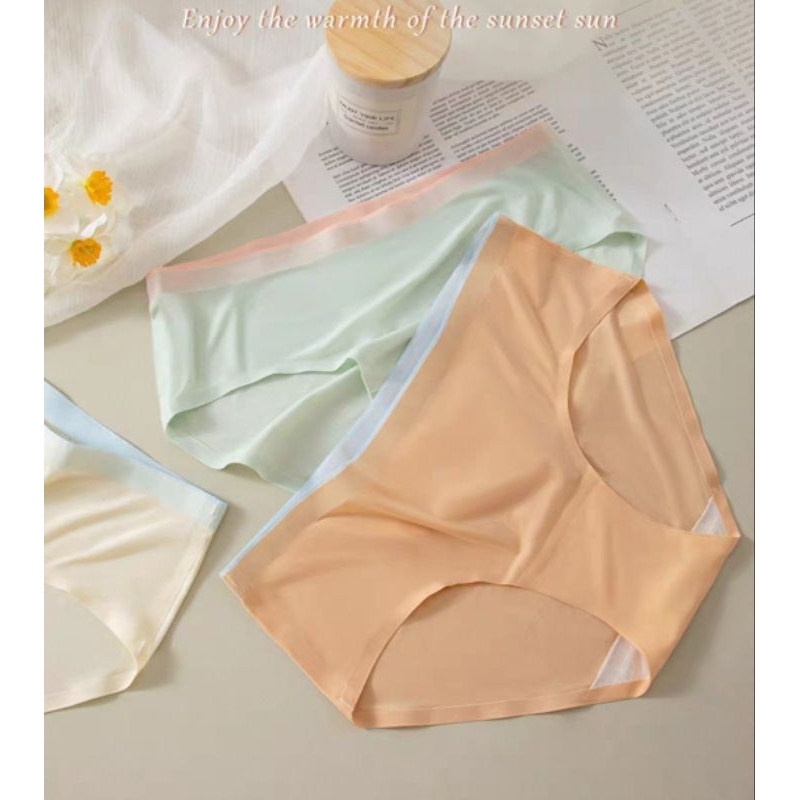 [ isi 6pcs randoom ] Cd wanira Seamless Transparan Bahan Nilon Size M-XL Cd anti nyepak CD21