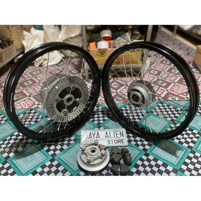 Paket Velg TDR Set Motor CBR 150 New/New CB150 Facelift/Megapro Monoshock/Universal Double Disk Trom