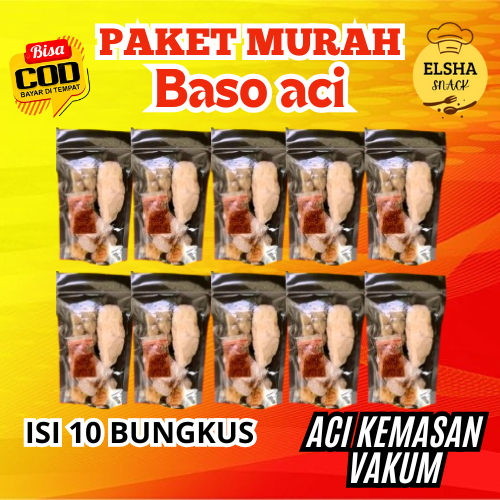

BASO ACI Paket Murah isi (10 bungkus) baso aci kemasan vakum tahan lama