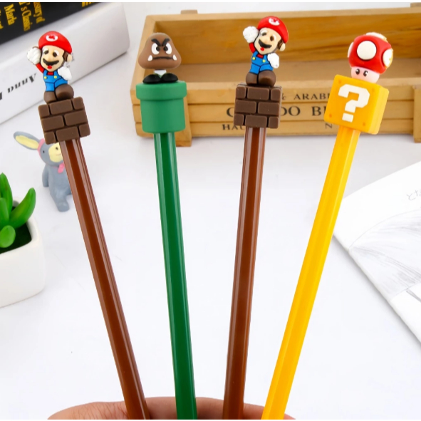 

1 PCS PULPEN GEL MARIO BROS PGK-1599 / BOLPEN PENA GEL KARAKTER MARIO BROSS TINTA HITAM / ALAT TULIS SEKOLAH KANTOR MOTIF TERBARU UNIK BISA COD