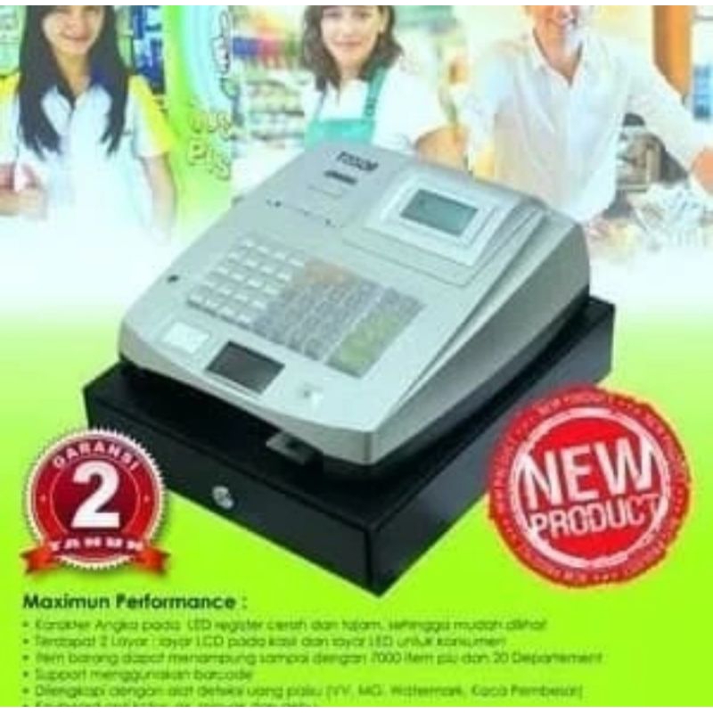

TISSOR T5000 ~ Mesin Chas Register /Mesin Kasir + Deteksi Uang Palsu T 5000