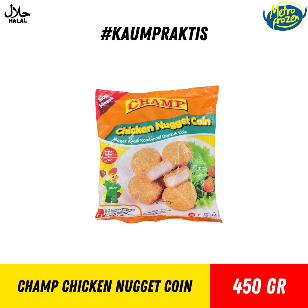 

CHAMP Chicken Nugget 450gr //naget ayam champ //naget bestseller