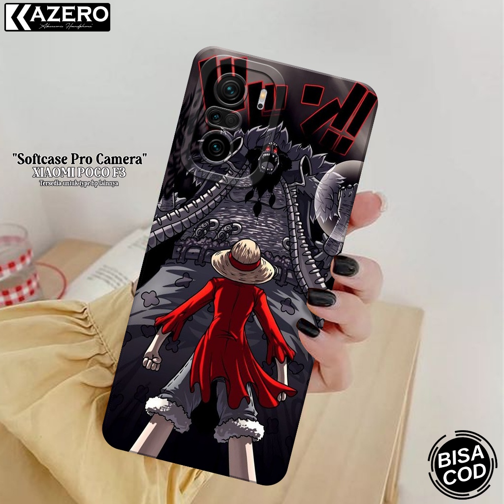 KAZERO - Case Hp Xiaomi Poco F3 - Fashion Case Anime - Pro Camera - Softcase Xiaomi Poco F3 - Kesing