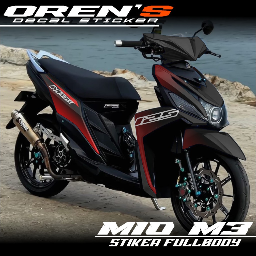Stiker Decal Yamaha Mio M3 Fullbody Stiker Variasi Yamaha Mio Z Fullbody Motif Gradasi Simpel