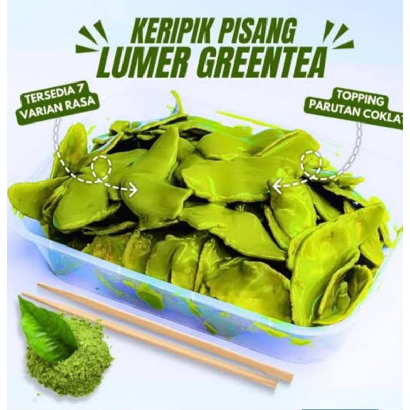 

keripik pisang rasa greentea TB