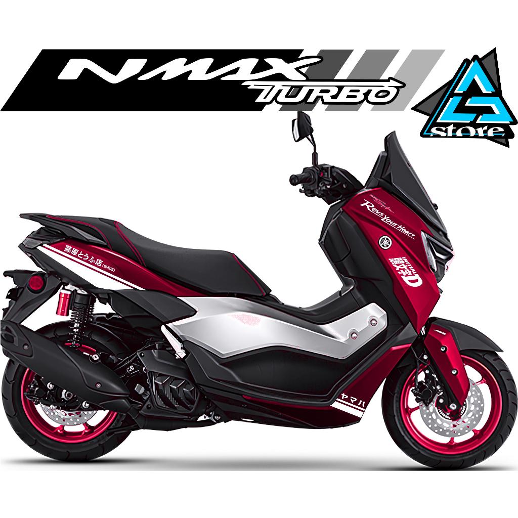 CUTING STICKER/STIKER NMAX TURBO/NM.510A/STRIPING NMAX 2024,2025/STIKER MOTOR/STIKER KANJI INITIAL D