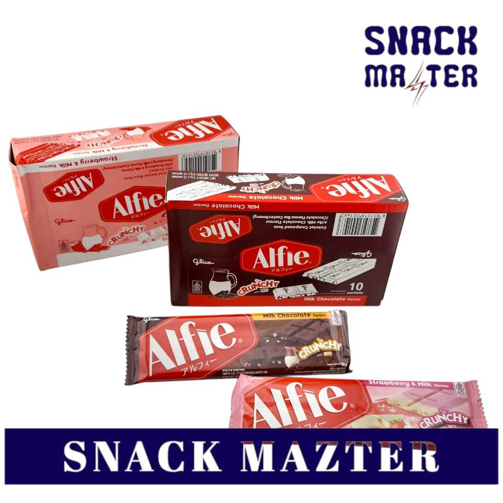 

Glico Alfie Cokelat Biskuit Crunchy - Netto 31gr x 10 bks