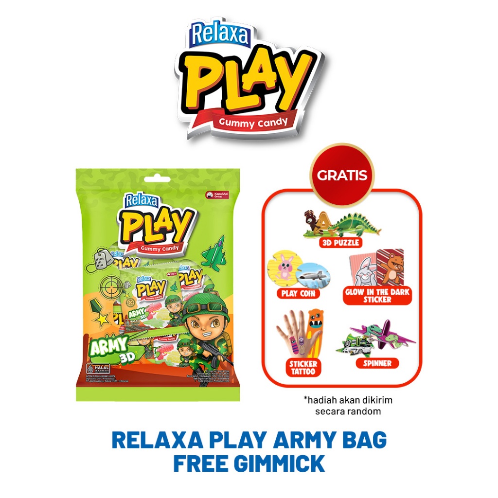 

Relaxa Play Army Bag (10 x 12 gr)