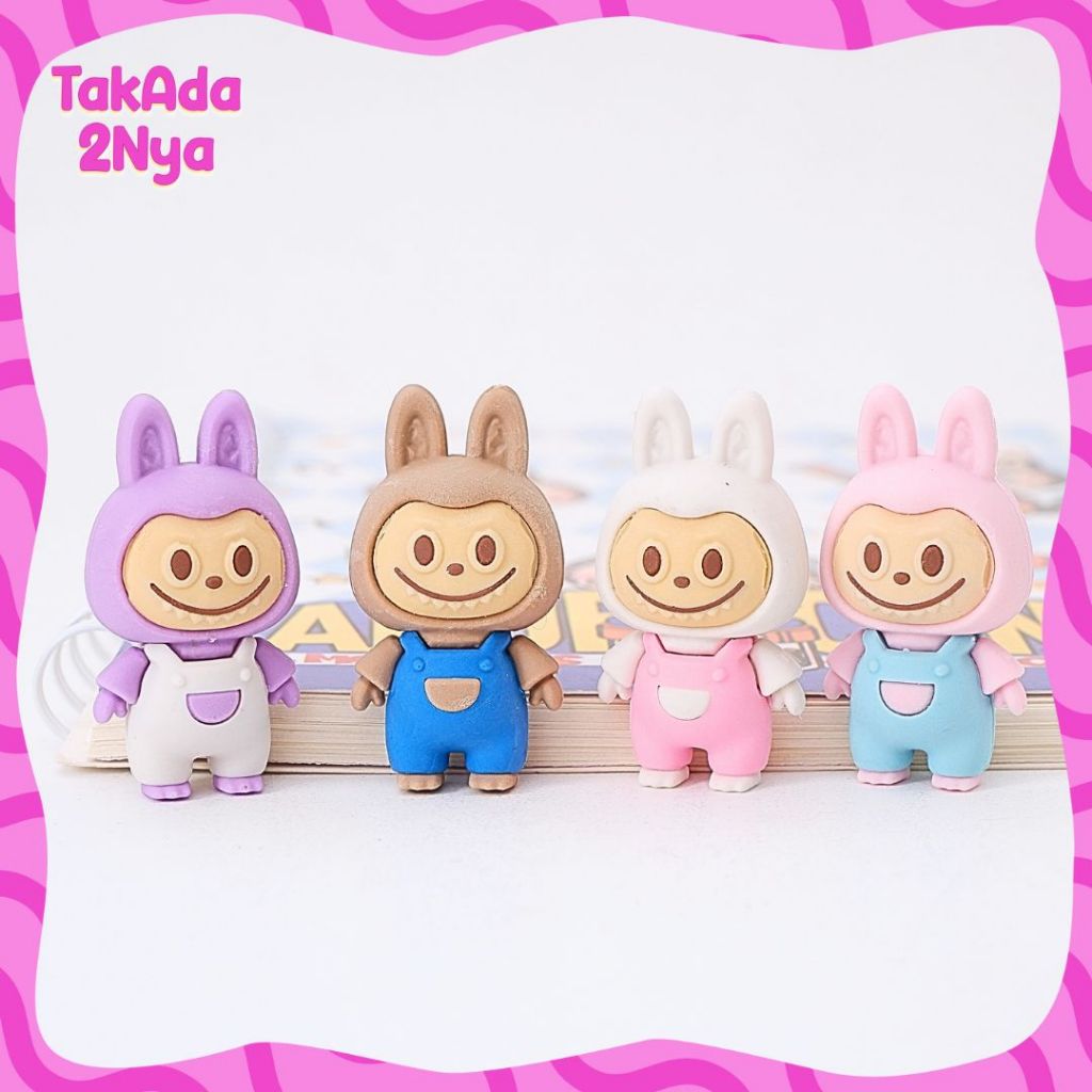 

Penghapus 3D Miniatur Labubu Baju ER-1757 Biru Tua Hapusan Eraser Pensil Karater Setip Stip Pencil