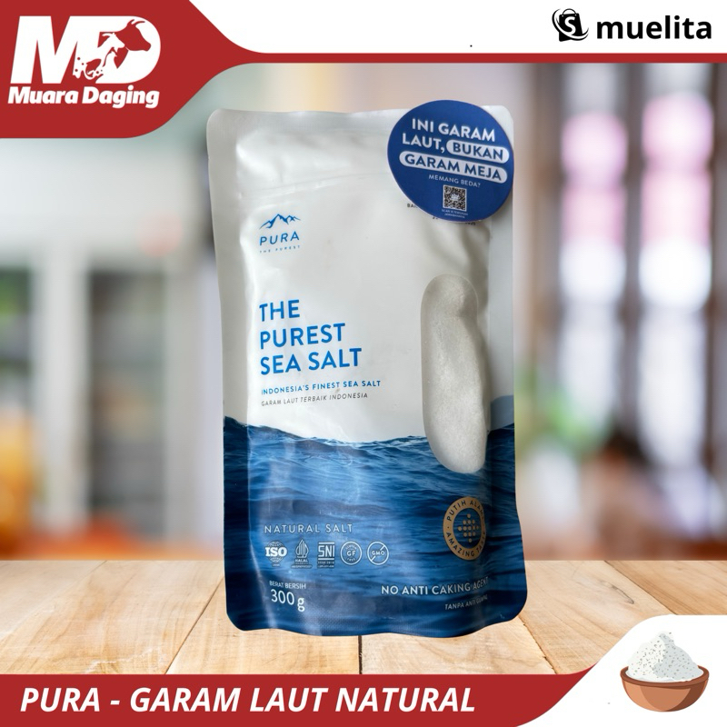

PURA Garam Laut Halus 300gr - NON-GMO PUTIH ALAMI GARAM LAUT TERBAIK INDONESIA
