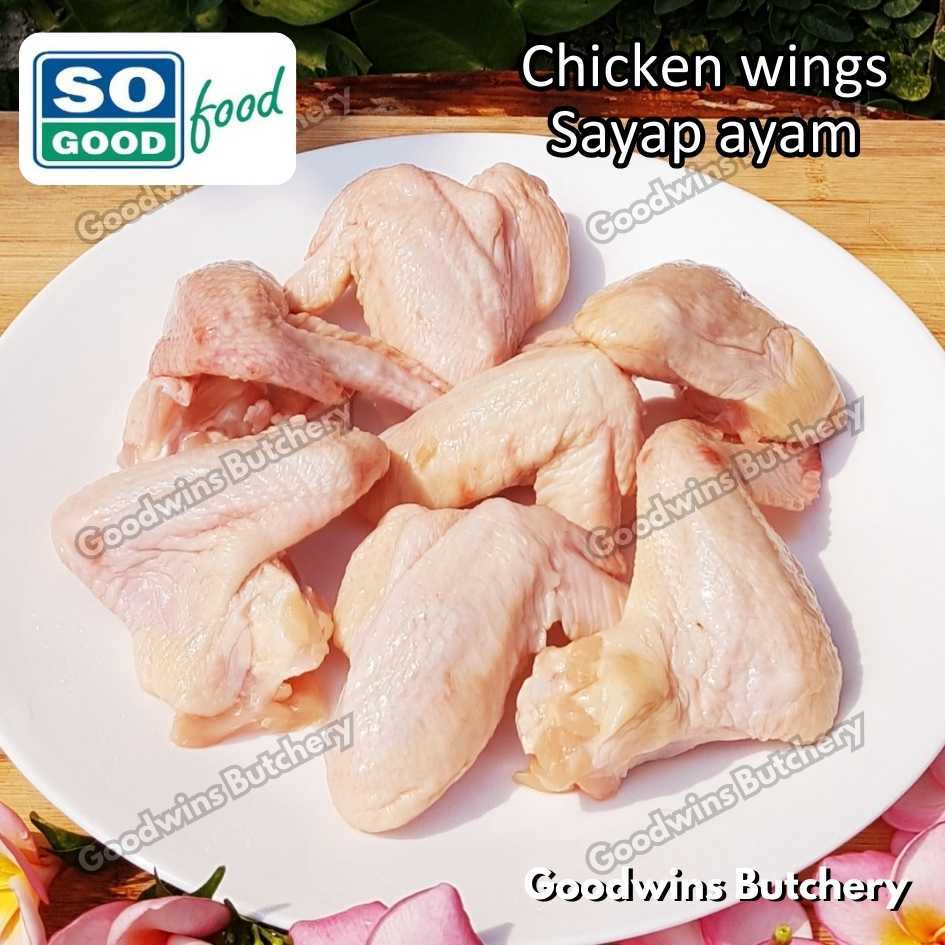 

Sayap ayam SoGood chicken wings frozen 600g 5-6pcs So Good Food Japfa