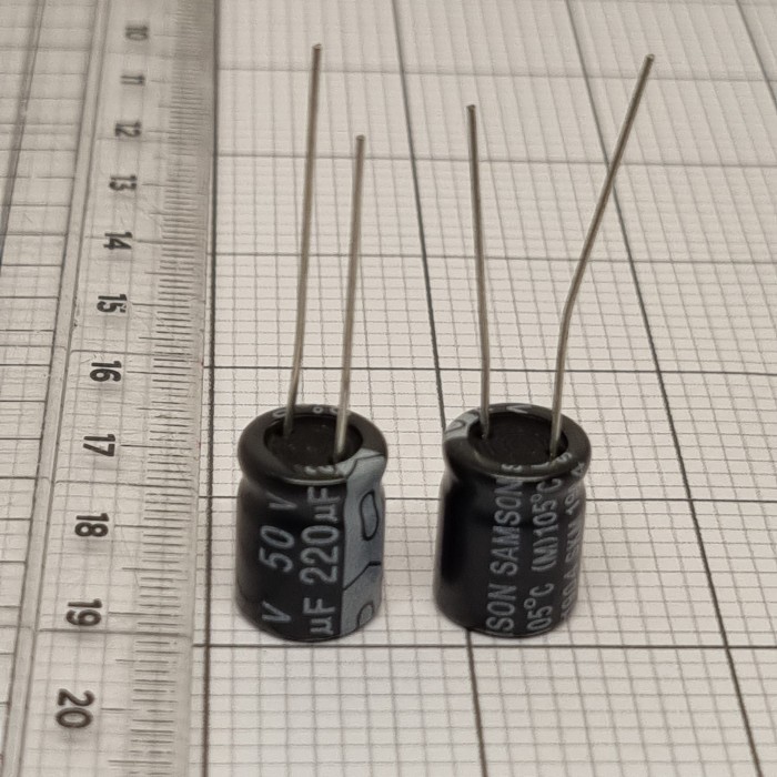 Elco 220uf 50v / Kapasitor Elco 220uf 50v / Elco 220-50V / Elko 220-50v / elco 220--50v