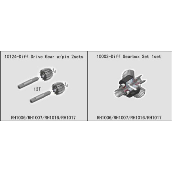 Rc Car VRX Buggy Rally 1/10 Part Diff Gear Bevel