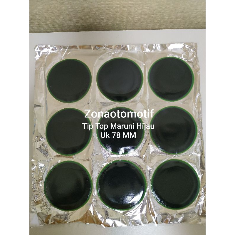 Tambalan Tip Top Maruni Hijau 78 MM