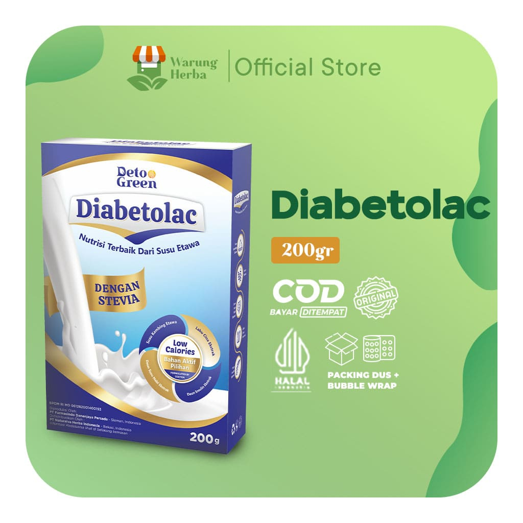 

1 DIABETOLAC Susu Kambing untuk Penderita Diabetes Rendah Kalori