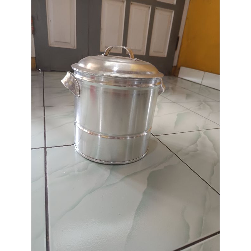 Dandang nasi / Dandang kukusan /Langseng nasi/Panci nasi 1Liter Alumunium