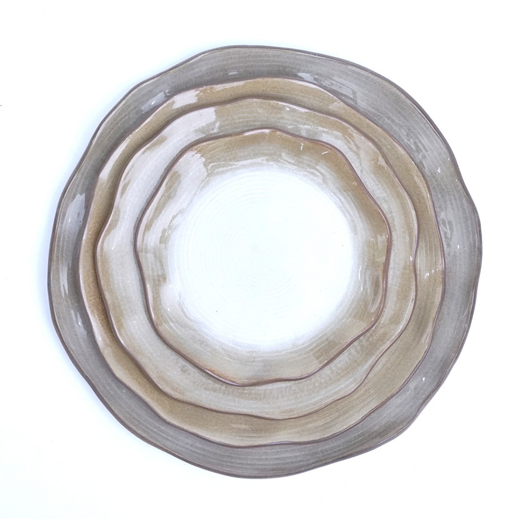 Nuanza Piring Saji Makan Keramik / Pinang Plate