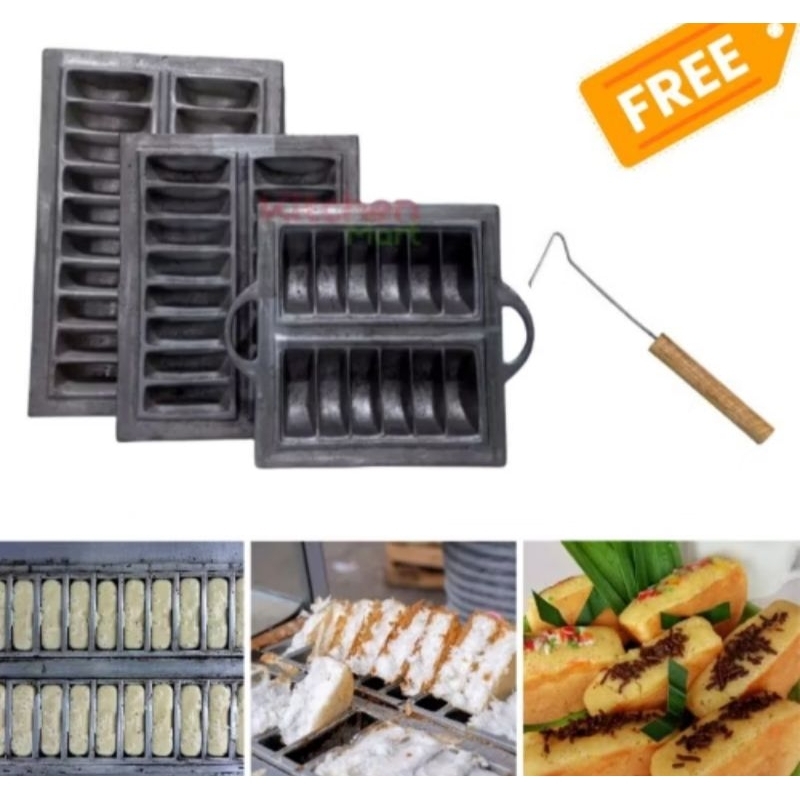 Cetakan Kue Pancong 20 Lubang Pukis Bandros Alumunium Tebal/Cetakan Kue Pancong Pan Loyang Alumunium