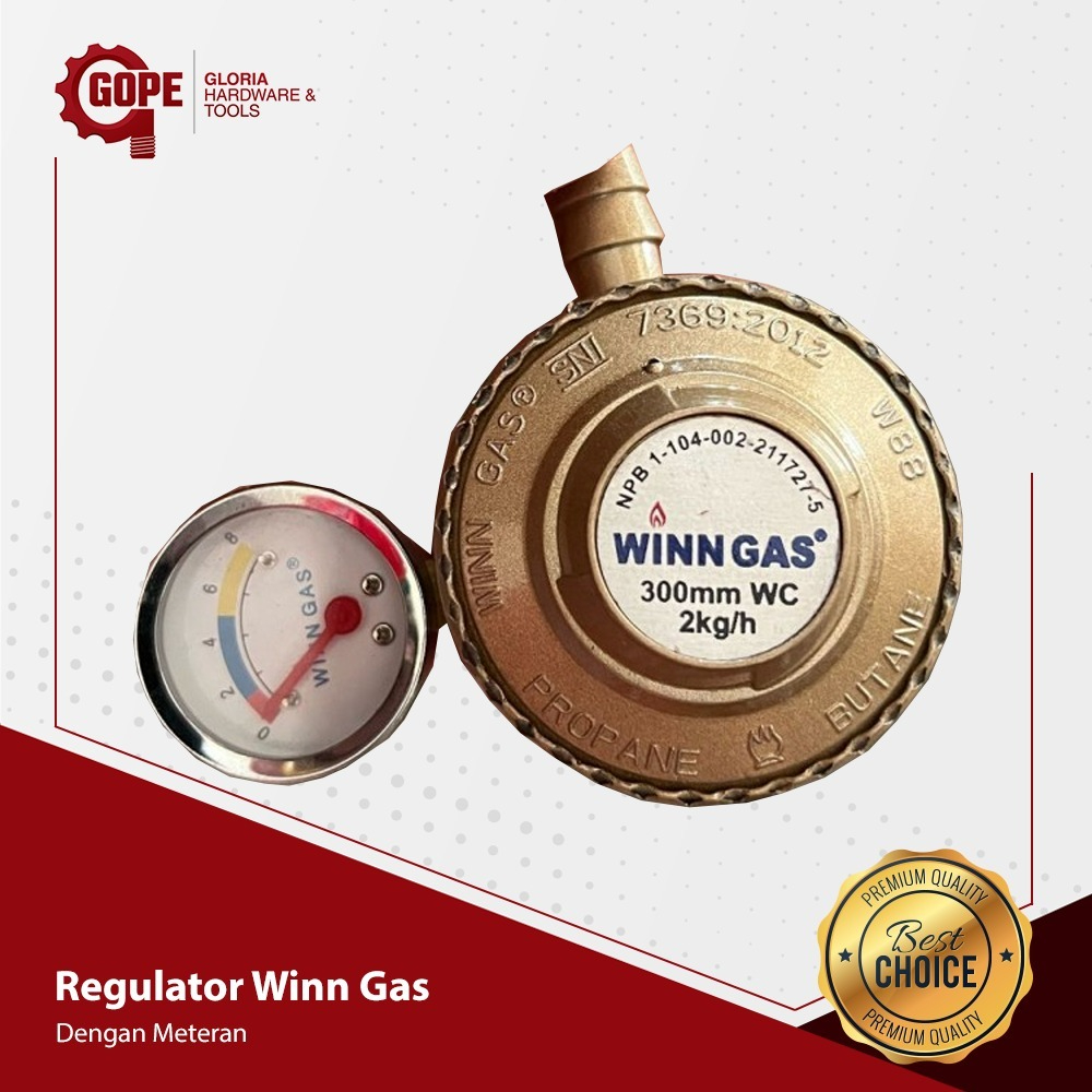 Regulator gas winn gas otomatis meter meteran