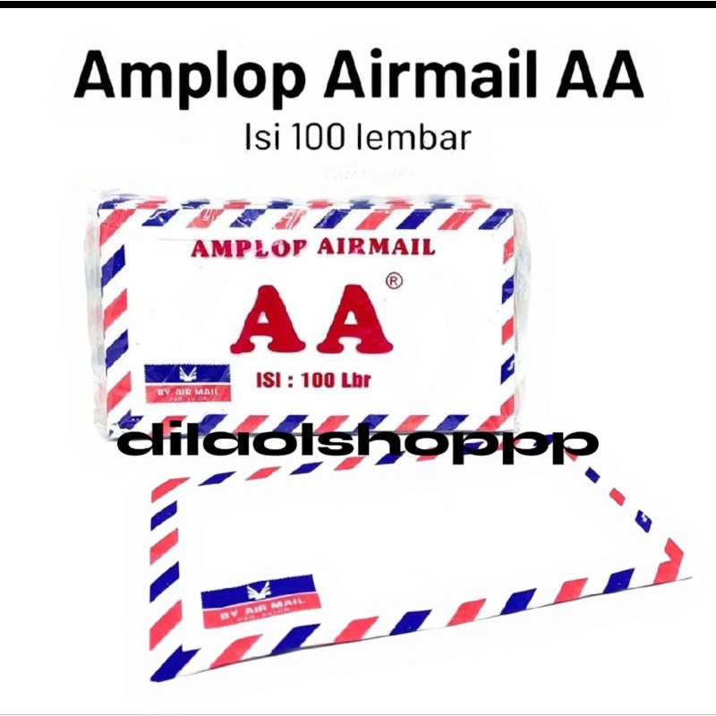 

Amplop Airmail AA Avion kecil Avion Ekonomis Murah... 1pak isi 100pcs