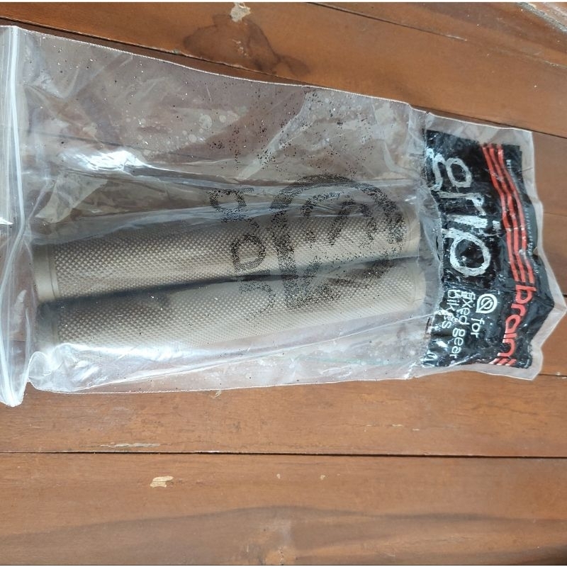 Grip Brain Coklat Sepeda Fixie Panjang 18cm Baru