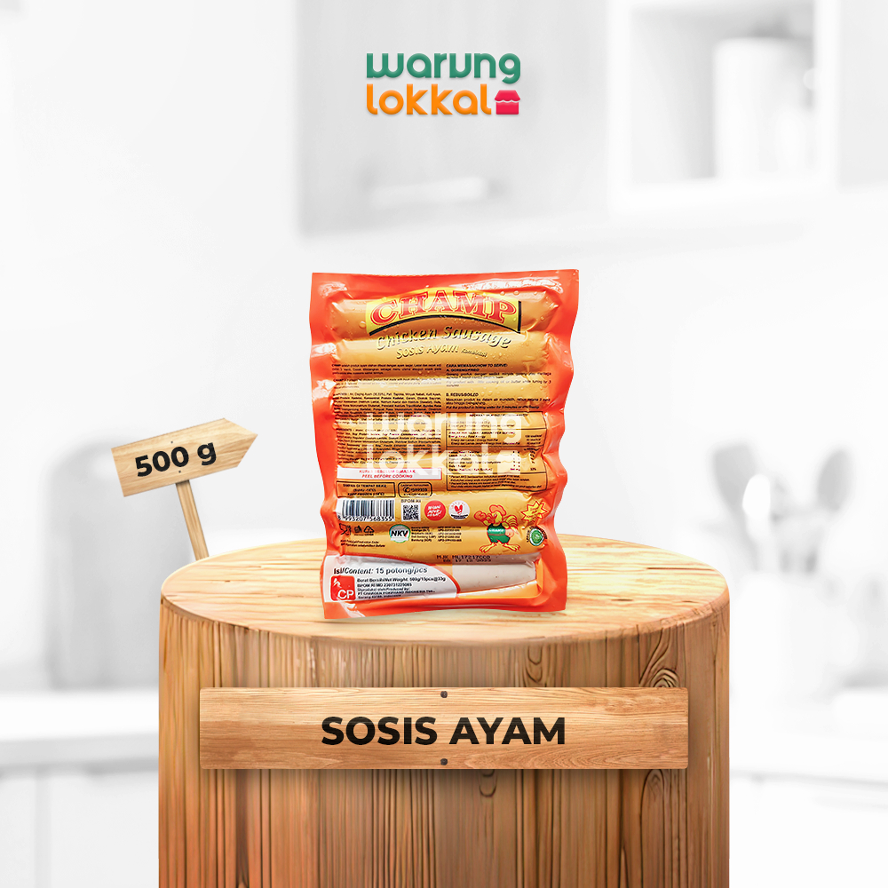 

Sosis Ayam Champ 500g - Warung Lokkal