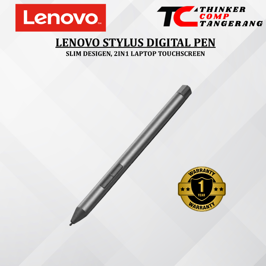 Lenovo Stylus Digital Pen 2 + Baterai AAAA Original For Lenovo Yoga & Flex 5