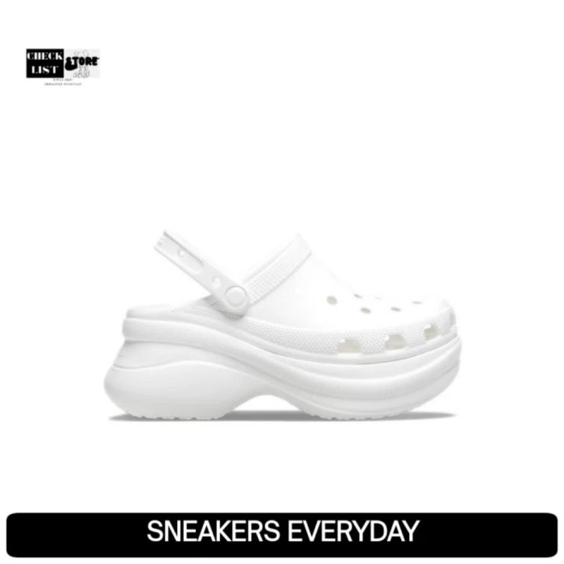 CROCS CLASSIC BAE CLOG ORIGINAL 100% (WOMEN) 206302-100 WHITE