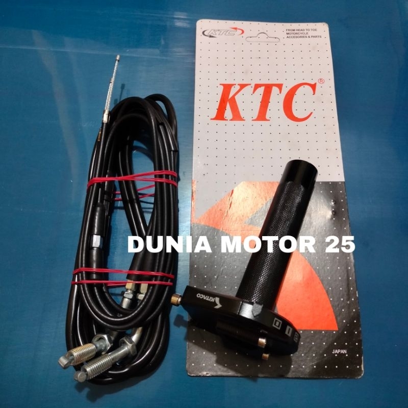 Gas spontan aktif original ktc racing 2 kabel slongsong gas spontan ktc 2 kabel ktc universal all mo