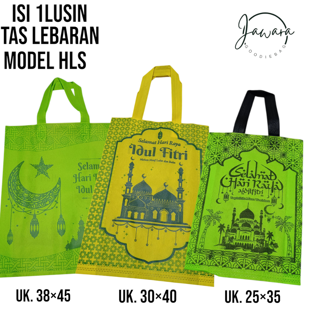 

1Lusin Tas Lebaran Model HLS, Hampers, Tas Jing-jing Bingkisan Lebaran, Model Terbaru 2025, Hari Raya Idul Fitri