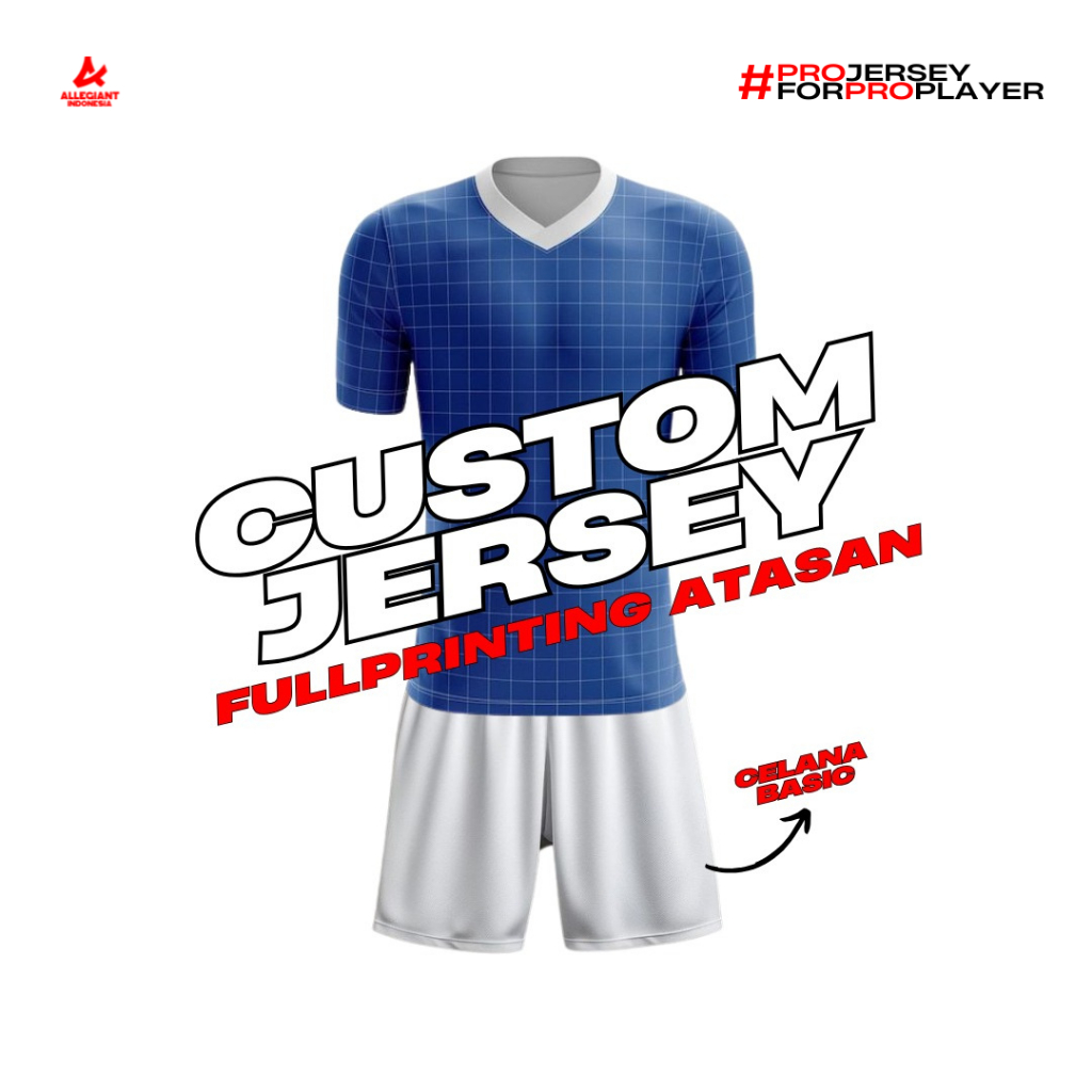 JERSEY CUSTOM SATUAN/JERSEY SATUAN FUTSAL/JERSEY SATUAN SEPAK BOLA
