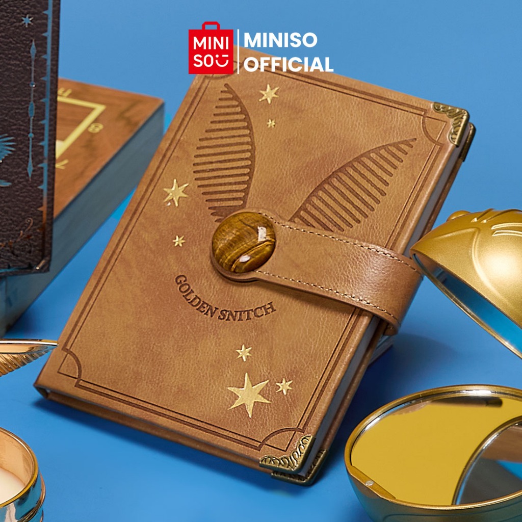 

Miniso x Harry Potter Collection Golden Snitch Hardcover Book with Tigerite Magnetic Snap (80 Sheets)