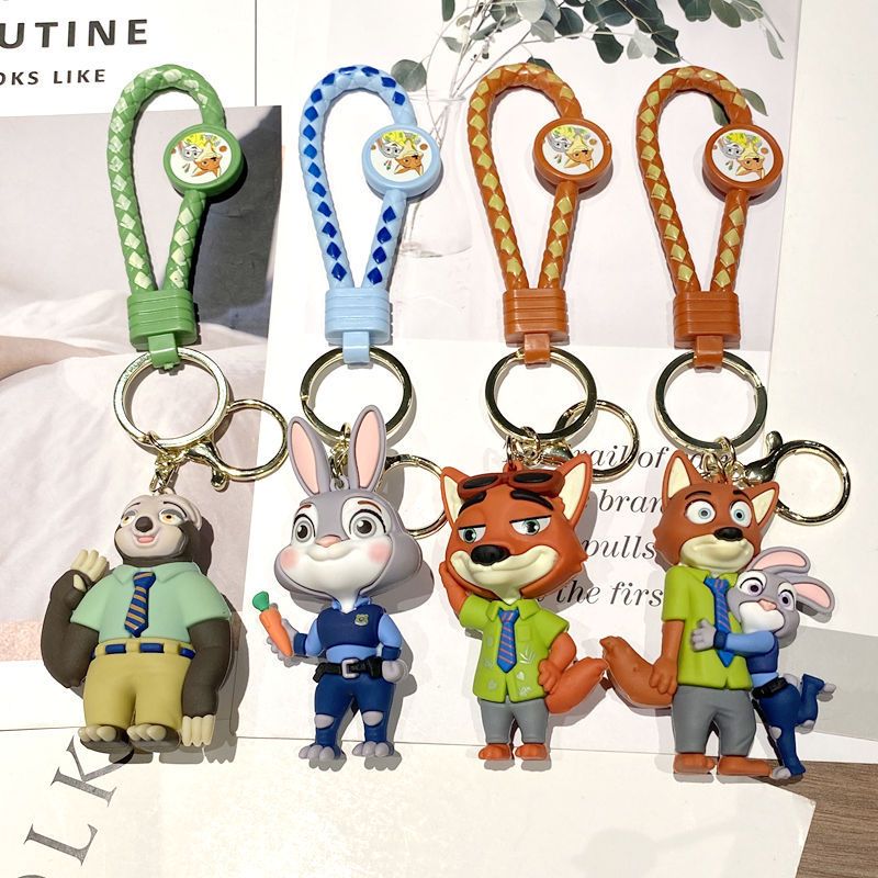 Gantungan Kunci Zootopia Keychain Gantungan Aksesoris Tas Ransel Karakter Kartun Lucu Zootopia Souve
