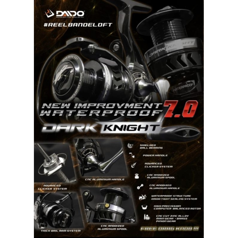 REEL DAIDO DARK KNIGHT 8.0, GREYHOUND,  MAJESTA,VULCANE,TALISMAN,COMBAT,BLIZZARD,POLLUX,BALANAR, XHA